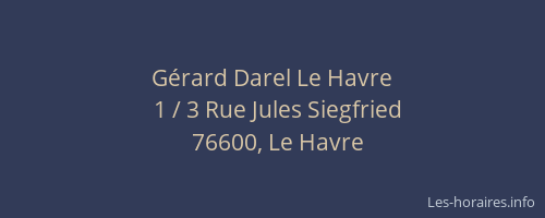 Gérard Darel Le Havre
