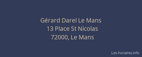 Gérard Darel Le Mans