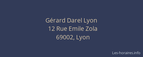 Gérard Darel Lyon