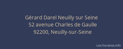 Gérard Darel Neuilly sur Seine
