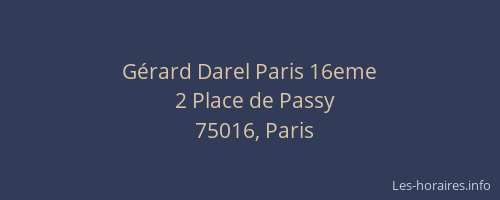 Gérard Darel Paris 16eme
