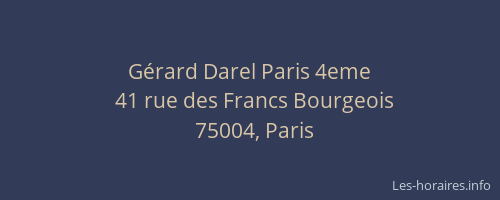 Gérard Darel Paris 4eme