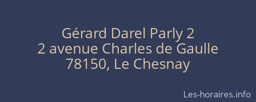 Gérard Darel Parly 2