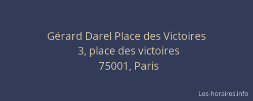Gérard Darel Place des Victoires