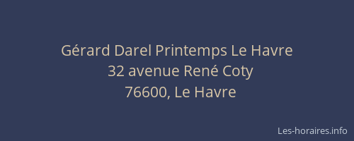 Gérard Darel Printemps Le Havre