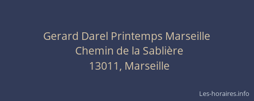 Gerard Darel Printemps Marseille