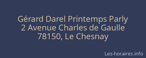Gérard Darel Printemps Parly