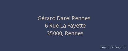 Gérard Darel Rennes