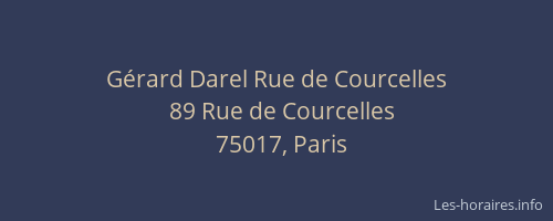 Gérard Darel Rue de Courcelles