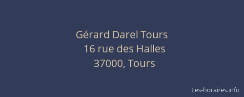 Gérard Darel Tours