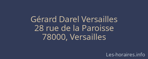 Gérard Darel Versailles