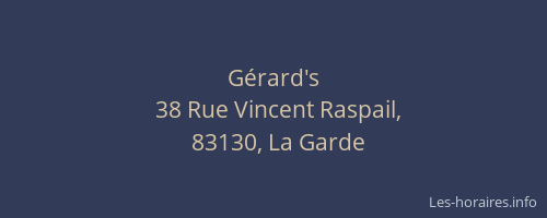 Gérard's