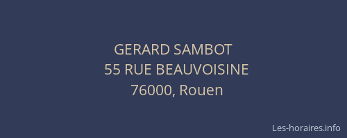 GERARD SAMBOT
