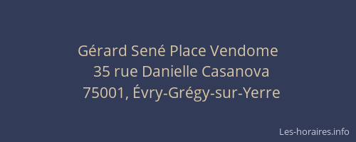 Gérard Sené Place Vendome