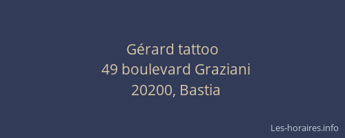 Gérard tattoo
