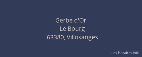 Gerbe d'Or