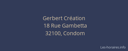 Gerbert Cr&eacute;ation