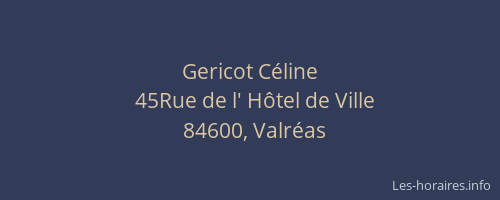 Gericot C&eacute;line