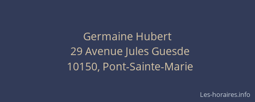 Germaine Hubert