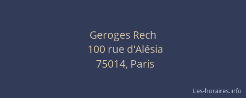 Geroges Rech