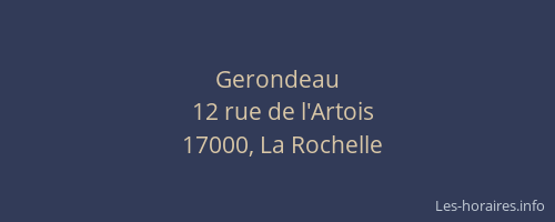 Gerondeau