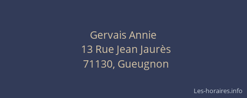 Gervais Annie