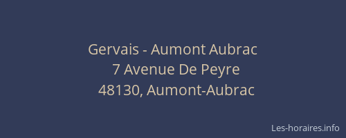 Gervais - Aumont Aubrac