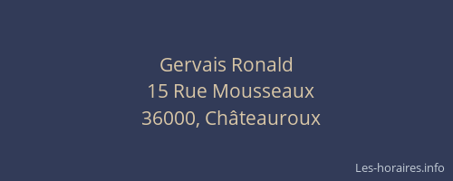 Gervais Ronald