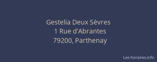 Gestelia Deux S&egrave;vres
