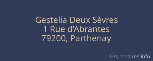 Gestelia Deux Sèvres