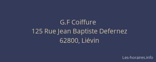 G.F Coiffure