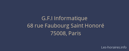 G.F.I Informatique