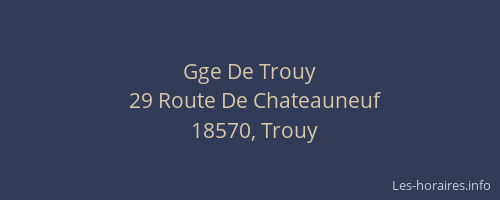 Gge De Trouy
