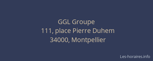 GGL Groupe