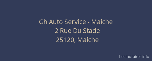Gh Auto Service - Maiche