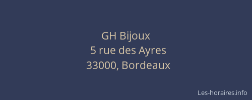 GH Bijoux