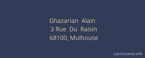 Ghazarian  Alain