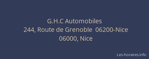G.H.C Automobiles