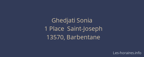 Ghedjati Sonia