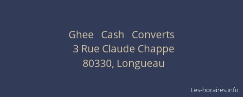 Ghee   Cash   Converts