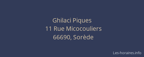 Ghilaci Piques