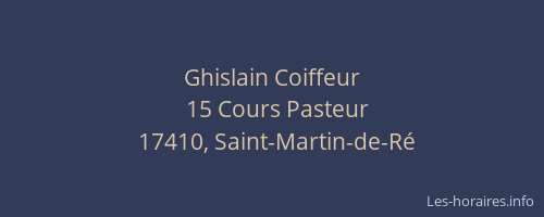 Ghislain Coiffeur