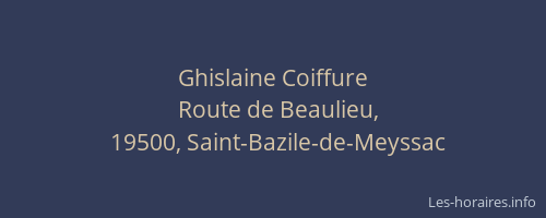 Ghislaine Coiffure