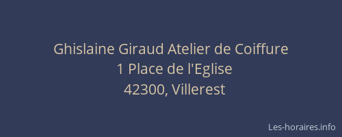 Ghislaine Giraud Atelier de Coiffure