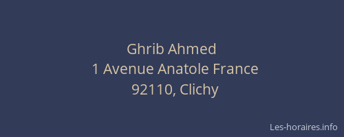 Ghrib Ahmed