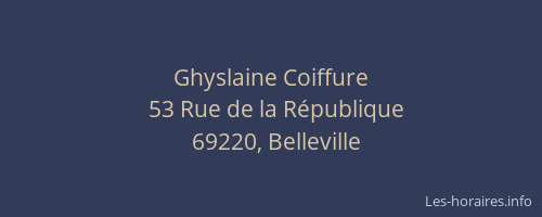 Ghyslaine Coiffure