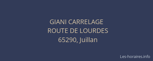 GIANI CARRELAGE