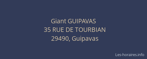 Giant GUIPAVAS