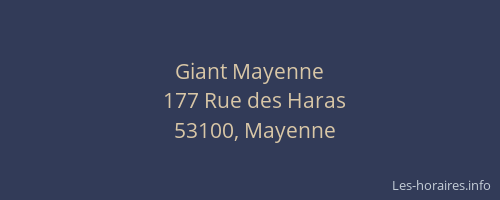 Giant Mayenne