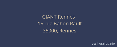 GIANT Rennes